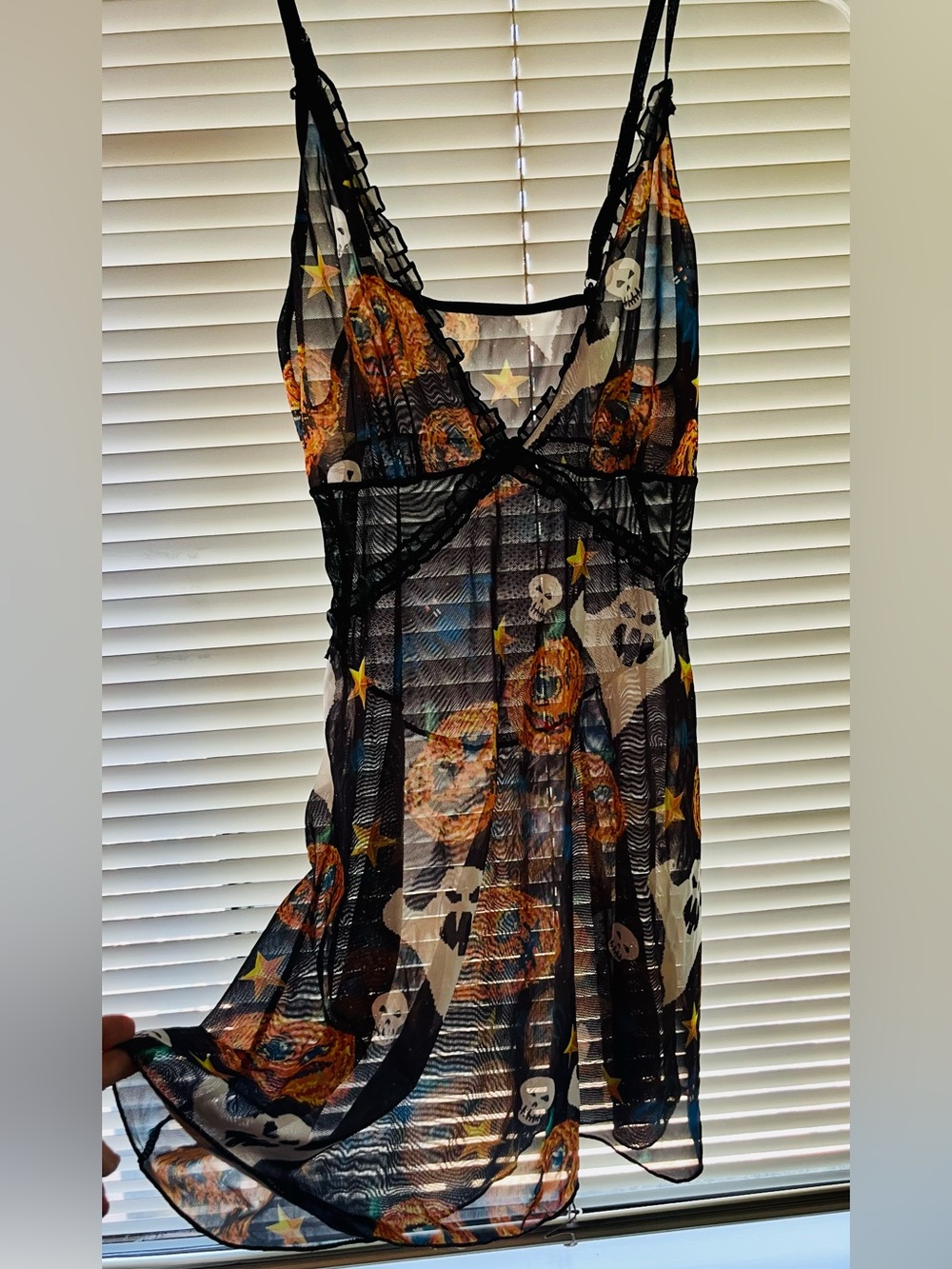 Sheer Mesh Whimsigoth  Babydoll Slip Dress or Nightie